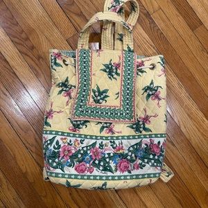 Vintage Vera Bradley yellow backpack